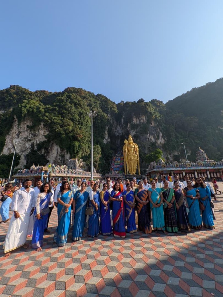 KSR Tours clients at Batu Caves